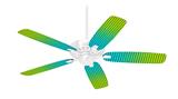 Faded Dots Neon Teal Green - Ceiling Fan Skin Kit fits most 42 inch fans (FAN and BLADES SOLD SEPARATELY)