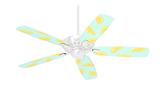 Lemons Blue - Ceiling Fan Skin Kit fits most 42 inch fans (FAN and BLADES SOLD SEPARATELY)