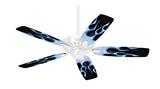 Metal Flames Blue - Ceiling Fan Skin Kit fits most 42 inch fans (FAN and BLADES SOLD SEPARATELY)