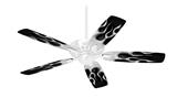 Metal Flames Chrome - Ceiling Fan Skin Kit fits most 42 inch fans (FAN and BLADES SOLD SEPARATELY)