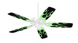 Metal Flames Green - Ceiling Fan Skin Kit fits most 42 inch fans (FAN and BLADES SOLD SEPARATELY)