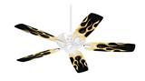 Metal Flames Yellow - Ceiling Fan Skin Kit fits most 42 inch fans (FAN and BLADES SOLD SEPARATELY)