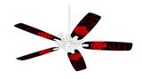 Oriental Dragon Red on Black - Ceiling Fan Skin Kit fits most 42 inch fans (FAN and BLADES SOLD SEPARATELY)