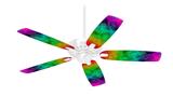 Rainbow Butterflies - Ceiling Fan Skin Kit fits most 42 inch fans (FAN and BLADES SOLD SEPARATELY)