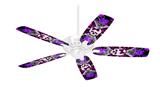 Butterfly Skull - Ceiling Fan Skin Kit fits most 42 inch fans (FAN and BLADES SOLD SEPARATELY)