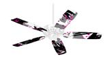 Abstract 02 Pink - Ceiling Fan Skin Kit fits most 42 inch fans (FAN and BLADES SOLD SEPARATELY)