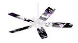 Abstract 02 Purple - Ceiling Fan Skin Kit fits most 42 inch fans (FAN and BLADES SOLD SEPARATELY)