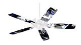 Abstract 02 Blue - Ceiling Fan Skin Kit fits most 42 inch fans (FAN and BLADES SOLD SEPARATELY)