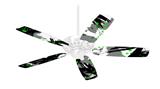 Abstract 02 Green - Ceiling Fan Skin Kit fits most 42 inch fans (FAN and BLADES SOLD SEPARATELY)