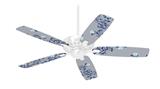 Victorian Design Blue - Ceiling Fan Skin Kit fits most 42 inch fans (FAN and BLADES SOLD SEPARATELY)