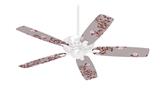 Victorian Design Red - Ceiling Fan Skin Kit fits most 42 inch fans (FAN and BLADES SOLD SEPARATELY)