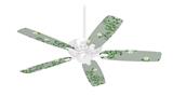 Victorian Design Green - Ceiling Fan Skin Kit fits most 42 inch fans (FAN and BLADES SOLD SEPARATELY)
