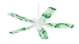 Petals Green - Ceiling Fan Skin Kit fits most 42 inch fans (FAN and BLADES SOLD SEPARATELY)