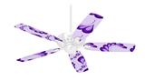 Petals Purple - Ceiling Fan Skin Kit fits most 42 inch fans (FAN and BLADES SOLD SEPARATELY)