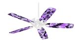Scene Kid Sketches Purple - Ceiling Fan Skin Kit fits most 42 inch fans (FAN and BLADES SOLD SEPARATELY)