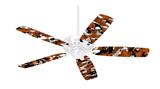 WraptorCamo Digital Camo Burnt Orange - Ceiling Fan Skin Kit fits most 42 inch fans (FAN and BLADES SOLD SEPARATELY)