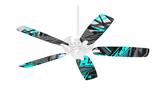 Baja 0032 Neon Teal - Ceiling Fan Skin Kit fits most 42 inch fans (FAN and BLADES SOLD SEPARATELY)