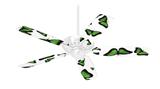 Butterflies Green - Ceiling Fan Skin Kit fits most 42 inch fans (FAN and BLADES SOLD SEPARATELY)