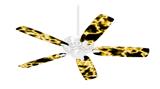 Electrify Yellow - Ceiling Fan Skin Kit fits most 42 inch fans (FAN and BLADES SOLD SEPARATELY)