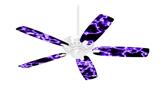 Electrify Purple - Ceiling Fan Skin Kit fits most 42 inch fans (FAN and BLADES SOLD SEPARATELY)