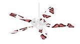 Butterflies Pink - Ceiling Fan Skin Kit fits most 42 inch fans (FAN and BLADES SOLD SEPARATELY)
