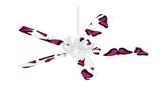 Butterflies Purple - Ceiling Fan Skin Kit fits most 42 inch fans (FAN and BLADES SOLD SEPARATELY)