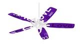 Love and Peace Purple - Ceiling Fan Skin Kit fits most 42 inch fans (FAN and BLADES SOLD SEPARATELY)
