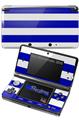 Psycho Stripes Blue and White - Decal Style Skin fits Nintendo 3DS (3DS SOLD SEPARATELY)