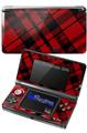 Red Plaid - Decal Style Skin fits Nintendo 3DS (3DS SOLD SEPARATELY)