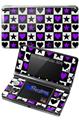 Purple Hearts And Stars - Decal Style Skin fits Nintendo 3DS (3DS SOLD SEPARATELY)