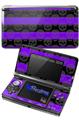 Skull Stripes Purple - Decal Style Skin fits Nintendo 3DS (3DS SOLD SEPARATELY)