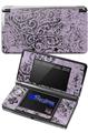Folder Doodles Lavender - Decal Style Skin fits Nintendo 3DS (3DS SOLD SEPARATELY)