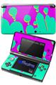 Drip Teal Pink Yellow - Decal Style Skin fits Nintendo 3DS (3DS SOLD SEPARATELY)