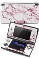 Pink and White Gilded Marble - Decal Style Skin fits Nintendo 3DS (3DS SOLD SEPARATELY)