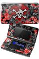Emo Skull Bones - Decal Style Skin fits Nintendo 3DS (3DS SOLD SEPARATELY)