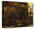 Gallery Wrapped 11x14x1.5  Canvas Art - Vincent Van Gogh Waterwheels