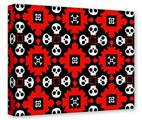 Gallery Wrapped 11x14x1.5  Canvas Art - Goth Punk Skulls