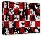 Gallery Wrapped 11x14x1.5  Canvas Art - Checker Graffiti