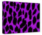 Gallery Wrapped 11x14x1.5  Canvas Art - Purple Leopard