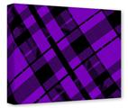 Gallery Wrapped 11x14x1.5  Canvas Art - Purple Plaid