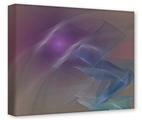 Gallery Wrapped 11x14x1.5  Canvas Art - Purple Orange