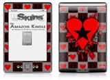 Emo Star Heart - Decal Style Skin (fits 4th Gen Kindle with 6inch display and no keyboard)