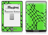 Ripped Fishnets Green - Decal Style Skin (fits 4th Gen Kindle with 6inch display and no keyboard)