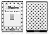 Kearas Daisies Black on White - Decal Style Skin (fits 4th Gen Kindle with 6inch display and no keyboard)