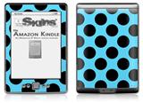 Kearas Polka Dots Black And Blue - Decal Style Skin (fits 4th Gen Kindle with 6inch display and no keyboard)