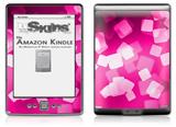 Bokeh Squared Hot Pink - Decal Style Skin (fits 4th Gen Kindle with 6inch display and no keyboard)