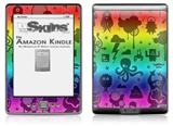 Cute Rainbow Monsters - Decal Style Skin (fits 4th Gen Kindle with 6inch display and no keyboard)