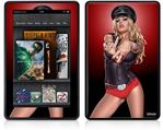 Amazon Kindle Fire (Original) Decal Style Skin - LA Womx Pin Up Girl