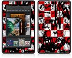 Amazon Kindle Fire (Original) Decal Style Skin - Checker Graffiti