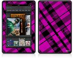 Amazon Kindle Fire (Original) Decal Style Skin - Pink Plaid